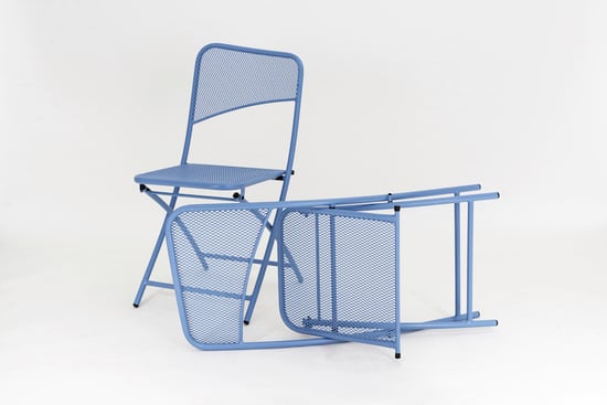 Mercury Folding chairs and table garden set - The Lovers' Prattle - comfortable breathable set, suitable for indoors and outdoors (2 chairs +1 table)