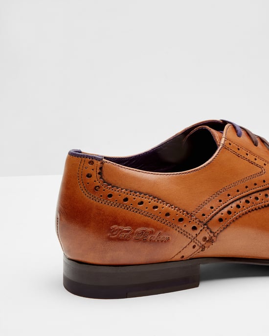 Hann Leather Derby Brogue in Tan - Image 3