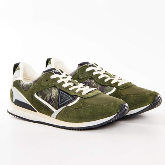 Guess Heren Schwarz Logo Dreieck-sneaker - Image 1