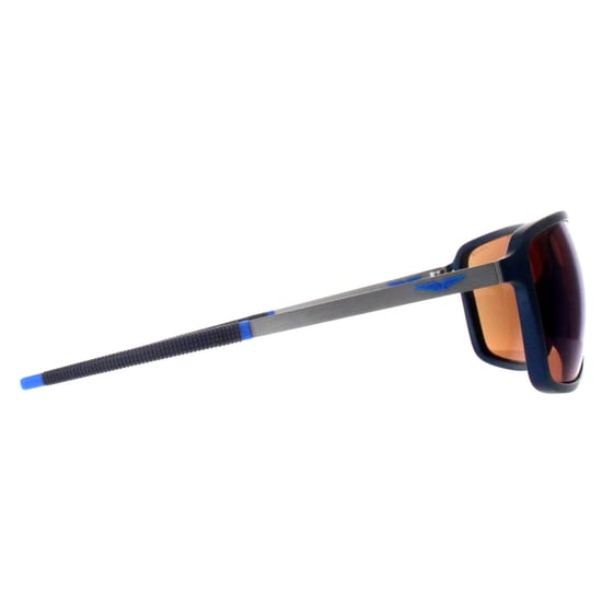 Police Square Mens Semi Matte Ruthenium Blue Brown Mirror Blue SPLL15 Solstice 4