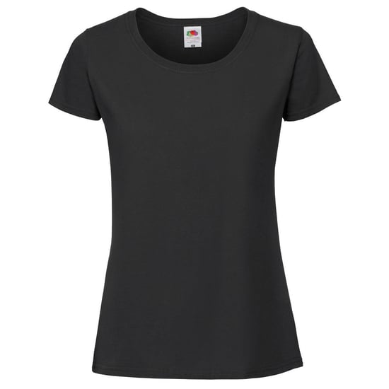 Fruit Of The Loom Womens/Ladies Ringspun Premium T-Shirt (Jet Black) - Image 1
