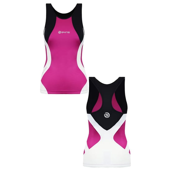 Skins Triathlon Compression Sleeveless Pink Womens Racer Back Top T49085051