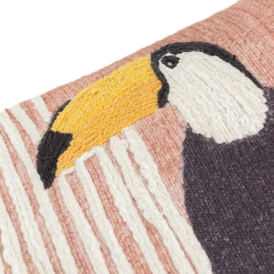 Wylder Treetop Toucan Embroidered Cushion Cover - Image 4