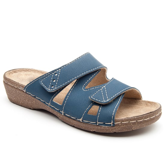 Confortable wedge sandal Montevita in Blue