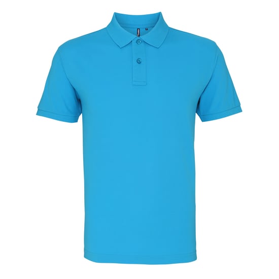 Asquith & Fox Mens Organic Classic Fit Polo Shirt (Turquoise)