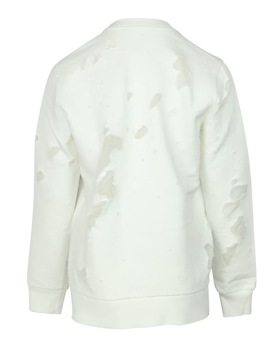 Givenchy Versleten Sweatshirt in Witte Katoen - Image 2