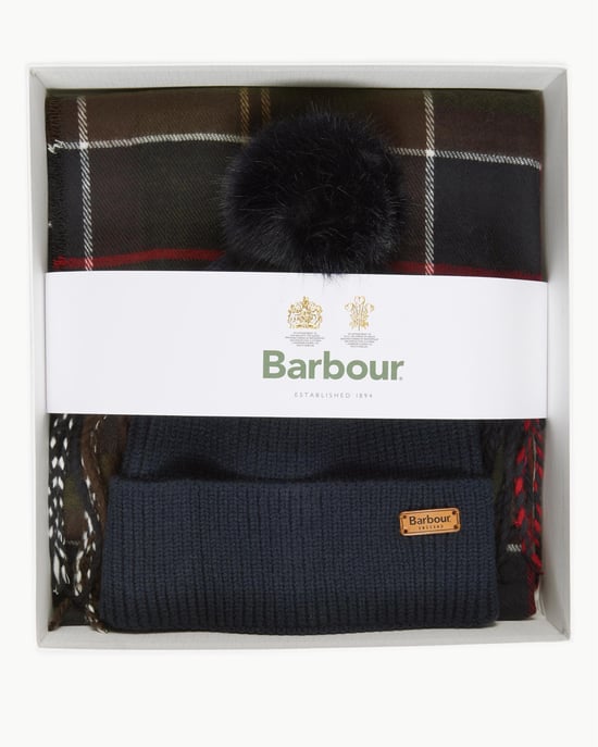 Barbour Dover Beanie & Hailes Sjaal Cadeauset - Image 1