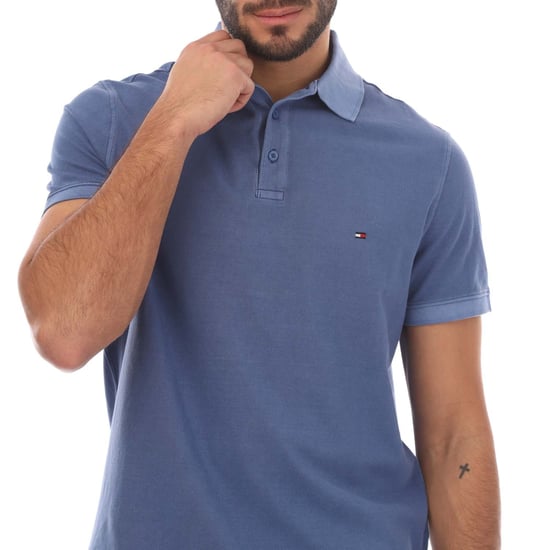 Men's Tommy Hilfiger Garment Dye Regular-Fit Polo Shirt in Blue