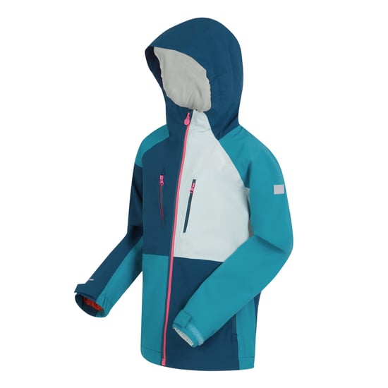 Regatta Childrens/Kids Highton V Full Zip Hoodie (Moroccan Blue/Tahoe Blue)
