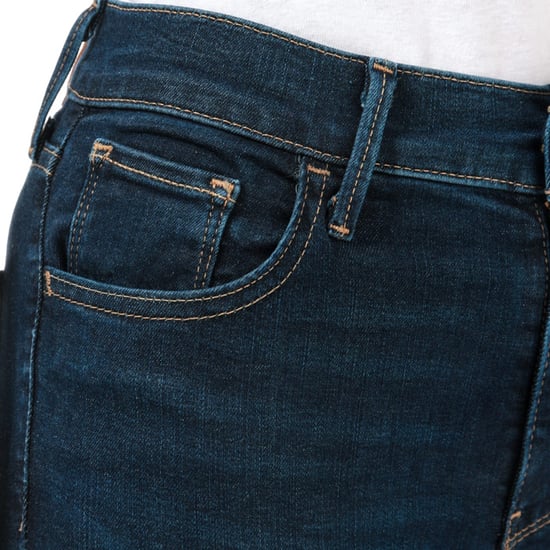 Women's Levis 720 High Rise Super Skinny Jeans in Dark Blue