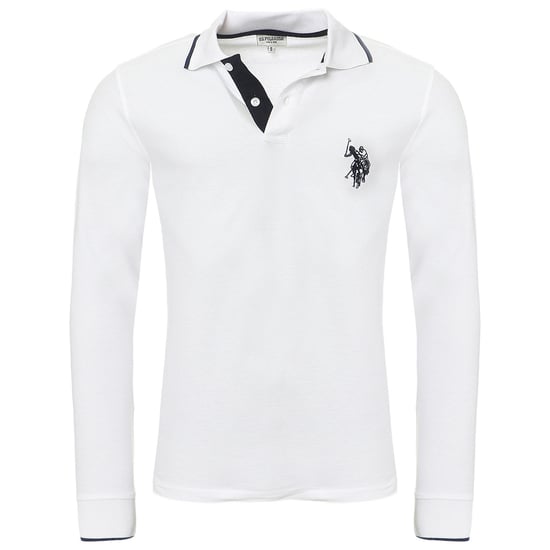 U.S. Polo Assn. LongSleeve Poloshirt in White