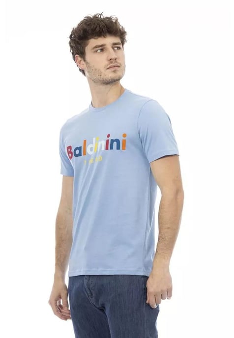 Baldinini Trend Men's Light Blue Cotton T-Shirt