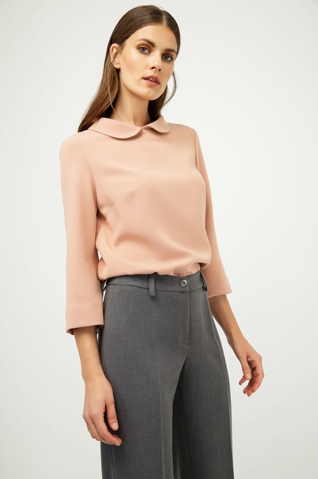 Classic Straight Trousers Grey