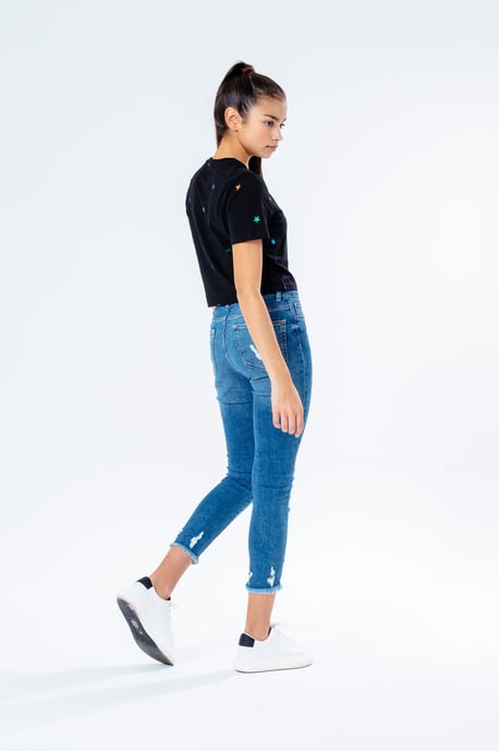 Hype Magic Star Kids Crop T-Shirt