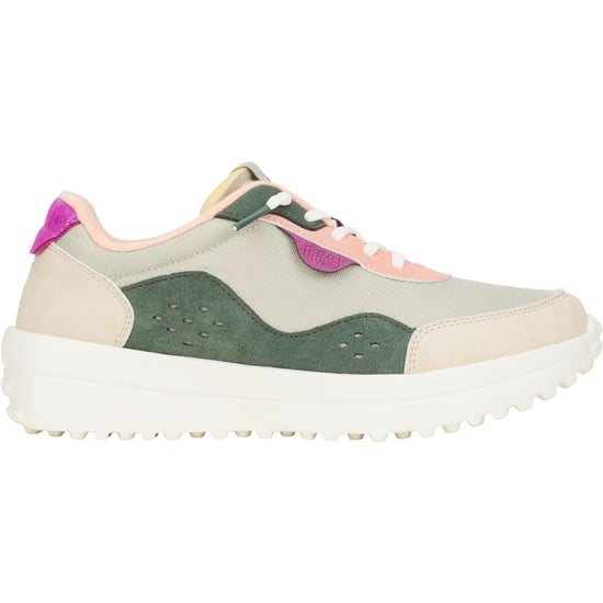 HEYDUDE Hayden Colorblock Polyester Dam Dusty Olive/Multi Träningsskor - Image 6