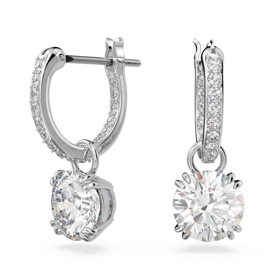 Swarovski 'Constella' Women's Base Metal Drop Earrings - Silver 5636717