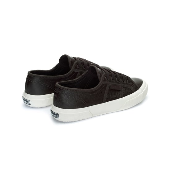 Superga Unisex Adult 2750 Efglu Leather Trainers (Bristol Black/Avorio) - Image 2