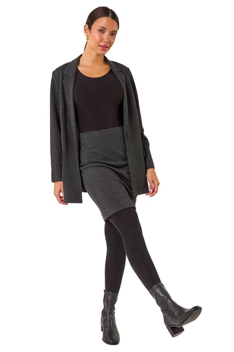 Smart Textured Stretch Skirt - Image 2