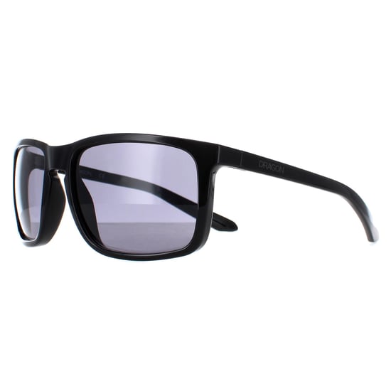 Dragon Square Mens Shiny Black Smoke Melee