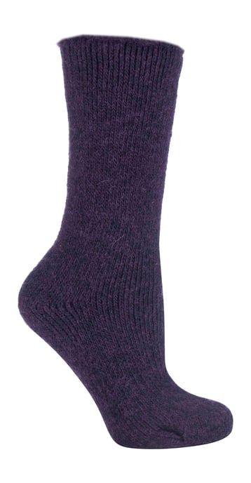 Heat Holders - Dames Warme 2.7 Tog Wollen Sokken - Paars - Image 1
