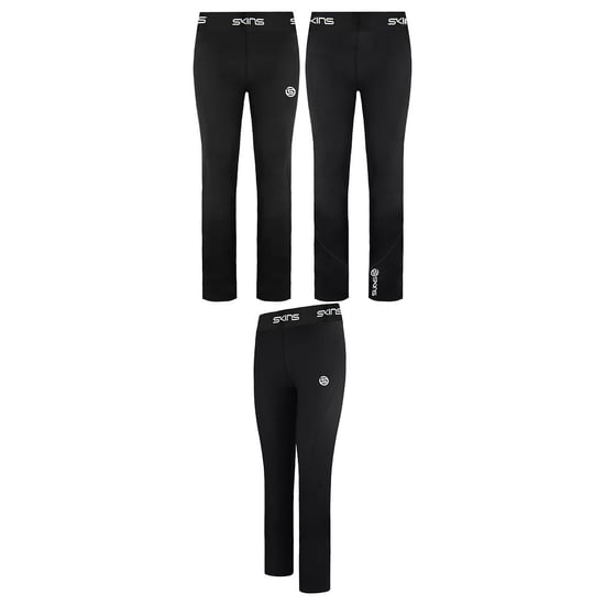 Skins Series-1 Stretch Waist Black Womens 7/8 Long Tights Leggings SO40101199001