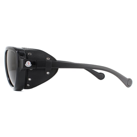 Moncler Sunglasses ML0089 01D Shiny Black Smoke Polarized - Image 3