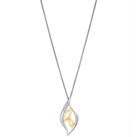 Orphelia 'Charlotte' Dames 925 Sterling Zilveren Ketting met Hanger - Zilver/Goud ZH-7523 - Image 4