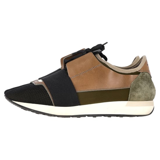 Balenciaga Race Runner Sneakers in Multicolor Leer en Suède - Image 6