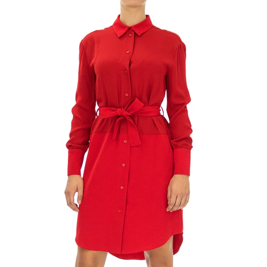 Armani Exchange Women Dress Regular fit Knee length Full sleeve Red
