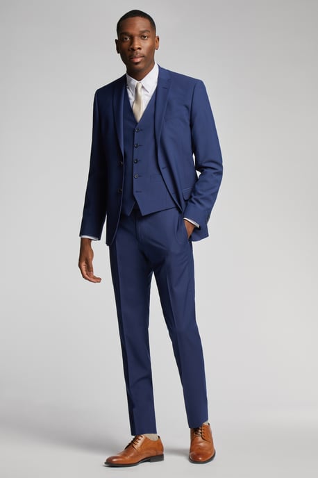 Bright Blue Slim Jacket - Image 2