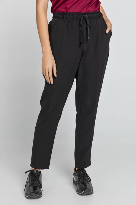 Black Crepe Pants by Conquista - Image 5