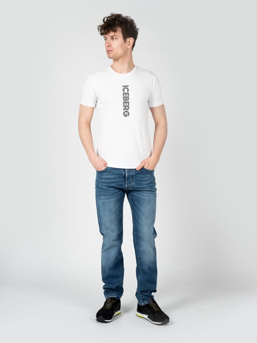 Iceberg T-Shirt C-Neck Men's White - Image 2