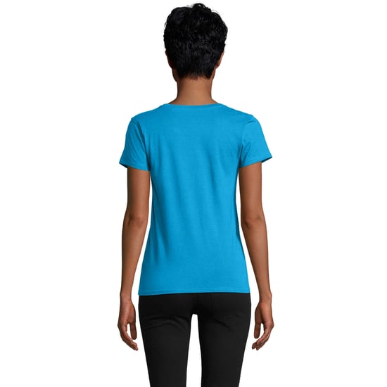 SOLS Dames/Dames Pioneer T-Shirt (Aqua) - Image 2