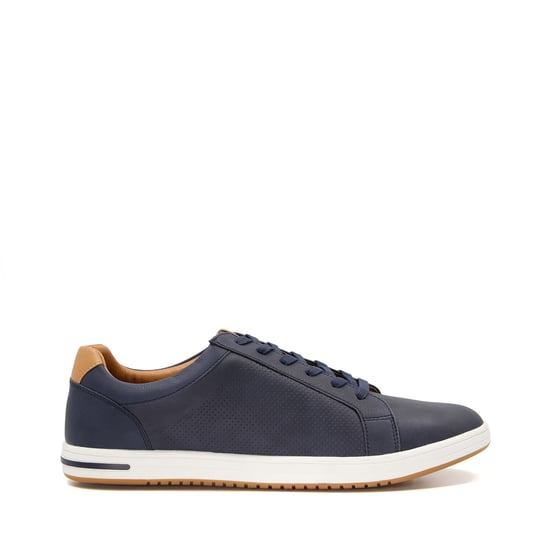 Dune Mens TEZZY Perforated Lace-Up Trainers Tezzy