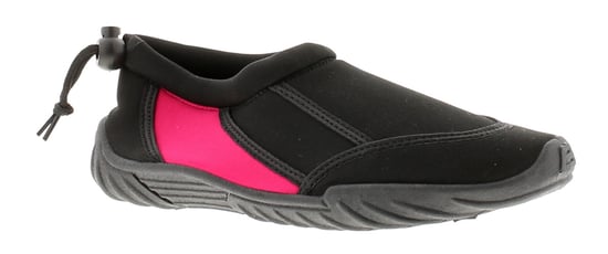 Platino Womens Aqua Shoes Rockpool Slip On black pink - Image 1