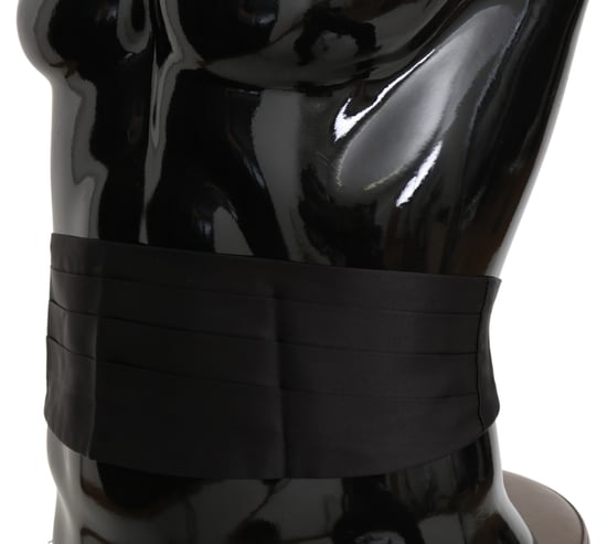 Dolce & Gabbana Grå Herrbälte 100% Siden Cummerbund - Image 5