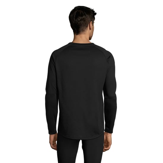 SOLS Heren Sport T-shirt met lange mouwen (Zwart) - Image 2