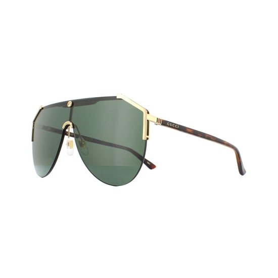 Gucci Sunglasses GG0584S 002 Gold and Havana Green