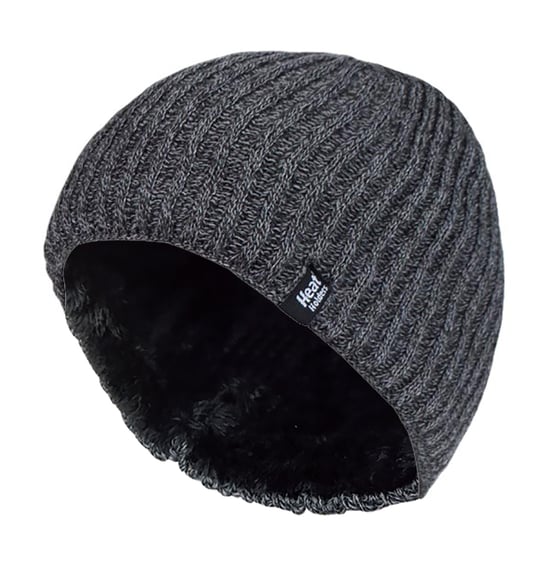 Heat Holders - Mens Fleece Lined Thermal Winter Knitted Beanie Hat - Image 1