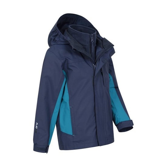 Mountain Warehouse Kinder/Kids Cannonball 3 in 1 Waterdichte Jas (Blauw) - Image 4