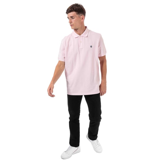 Men's Timberland Miller Rivers Polo Shirt in Pink