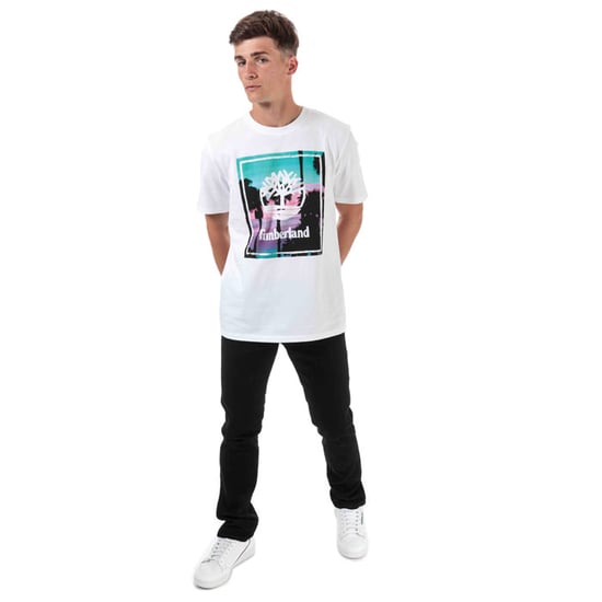 Men's Timberland Photo Beach T-Shirt in White