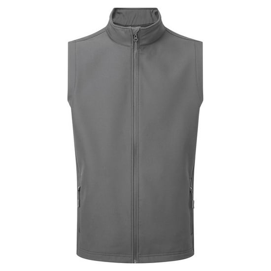 Premier Heren Windchecker Gerecycled Printbaar Gilet (Donkergrijs) - Image 1