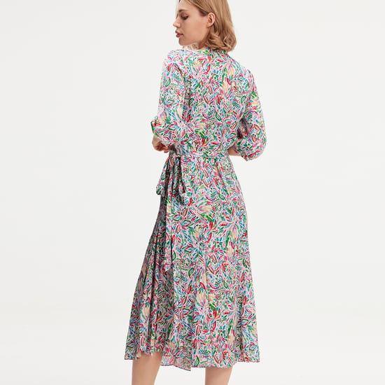 Liberty print wrap dress
