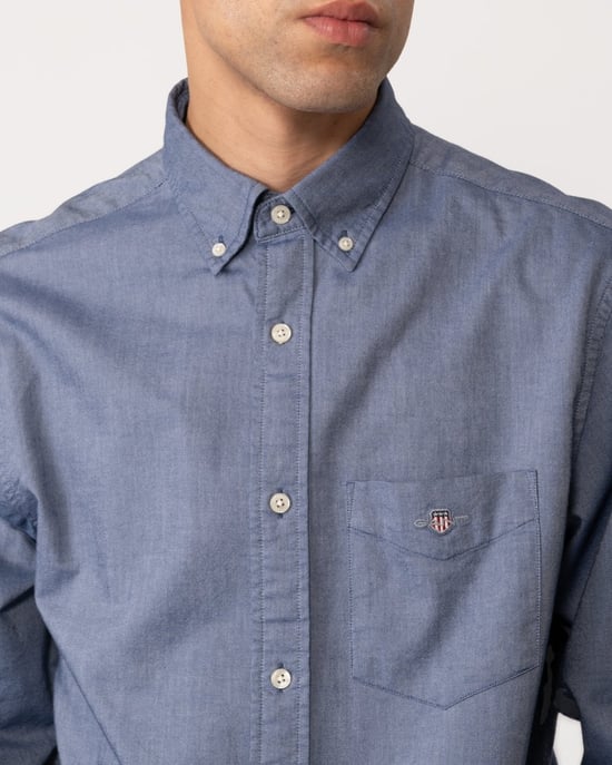 GANT Mens Regular Fit Long Sleeve Oxford Shirt - Image 2