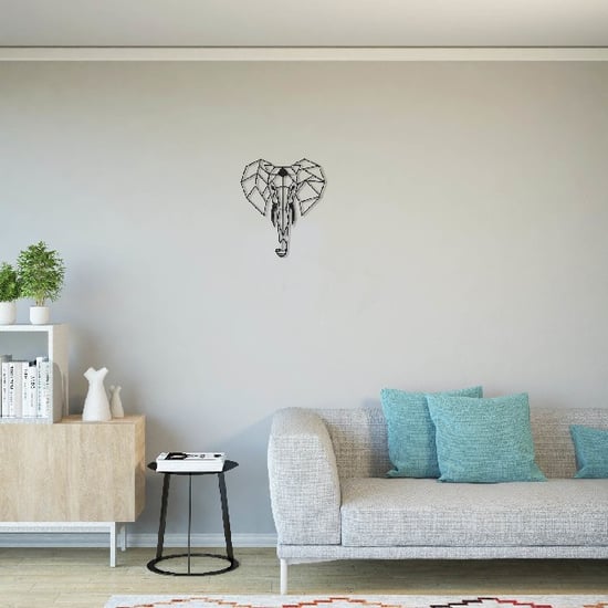 HOMEMANIA Elephant Wall Decoration, in Black