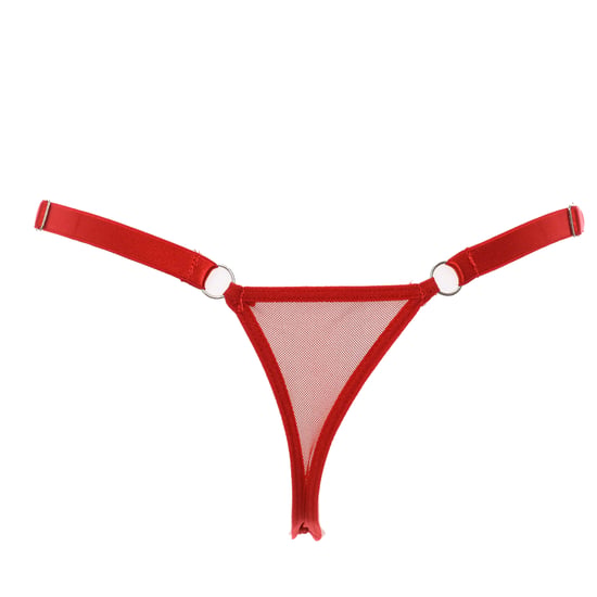 Adjustable lingerie thong with lace detail 21684 women