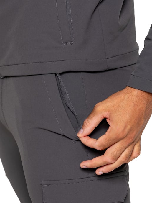 Enzo | Heren Cargo Shacket Trainingspak Set - Grijs - Image 5