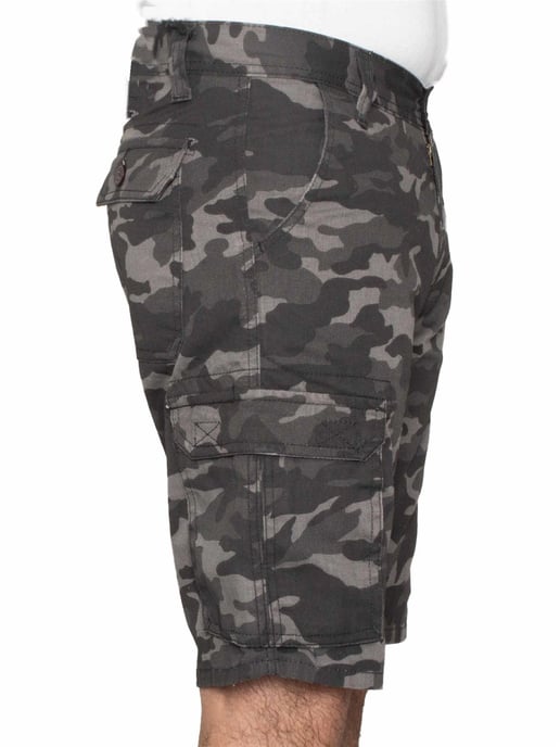 Kruze | Mens Camo Cargo Shorts - Image 3