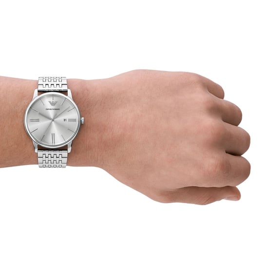 Emporio Armani Minimalist Men's Silver Watch AR11599